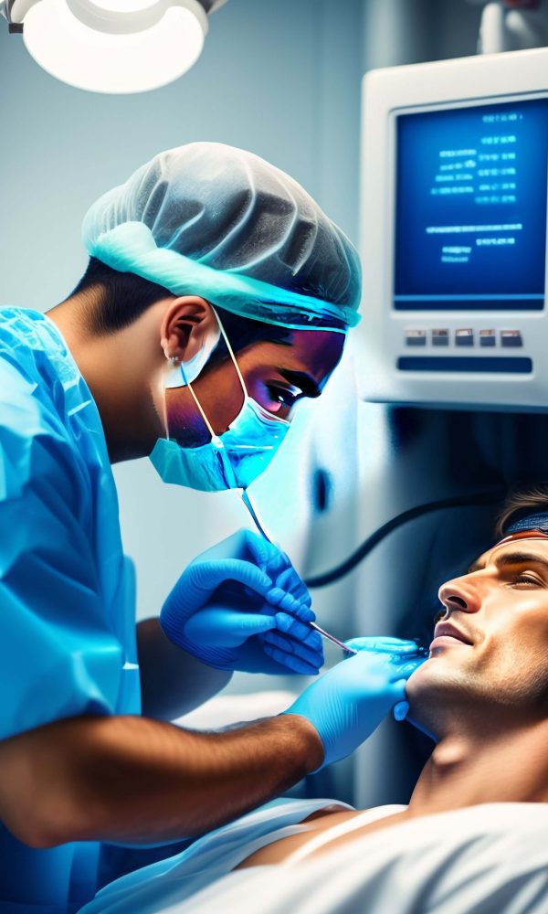 man as anesthesiologist working on patient (1) درباره دندانپزشکی کلینیک شیان